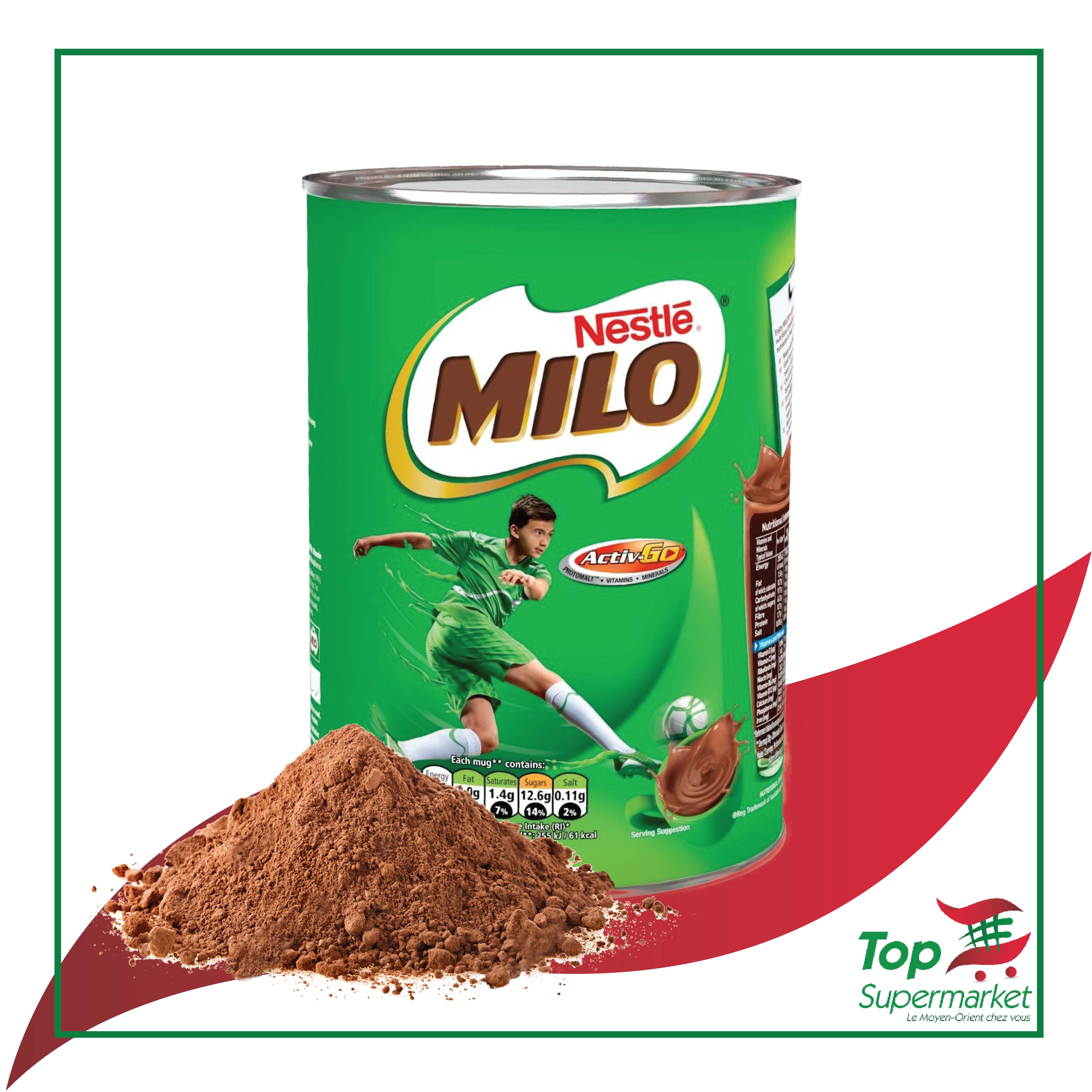 Nestle Milo chocolat malté boisson instantanée en poudre 400gr